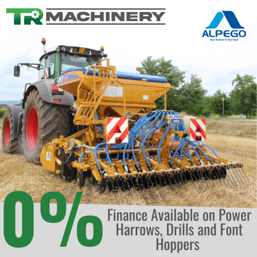0% Finance on Alpego Drills, Power Harrows and Front Hoppers