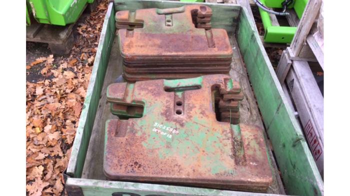 Used John Deere 12 x 50kg Front Weights